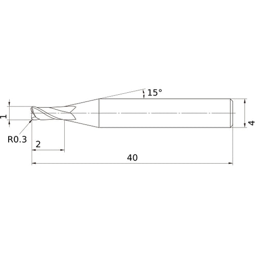 MS2MRBD0100R030 CARBIDE ENDMILL
