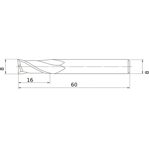 MS2MSD0800 CARBIDE ENDMILL
