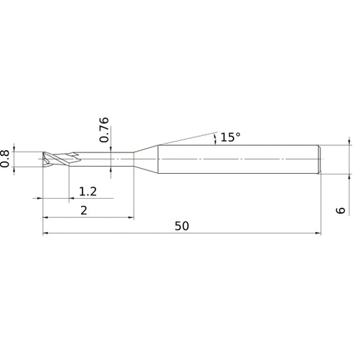 MS2XL6D0080N020 CARBIDE ENDMILL