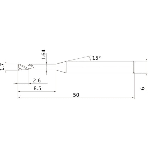 MS2XL6D0170N085 CARBIDE ENDMILL