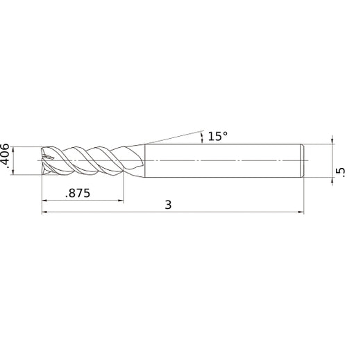 MSMHZDD13/32 CARBIDE ENDMILL