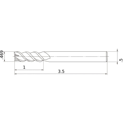 MSMHZDD15/32 CARBIDE ENDMILL
