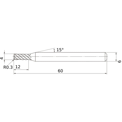 VFMDRBD0400R030 SOLID CARBIDE EM