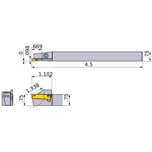 GYSLUS12B00-E17 TURNING HOLDER