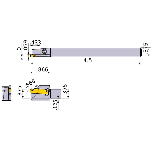 GYSRUS06B00-C11 TURNING HOLDER