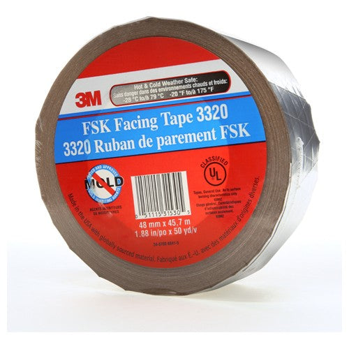 48 mm × 45.7 m FSK Facing Tape Silver Alt Mfg # 31530 - Benchmark Tooling