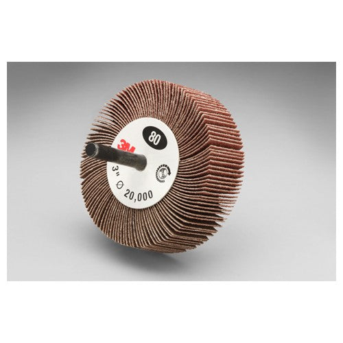 3M Flap Wheel 244D Type 83 3″ × 1″ × 1/4″ 60 X-weight - Benchmark Tooling