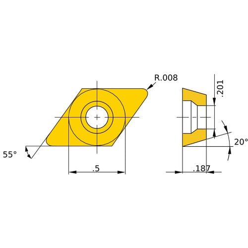 DEGX430.5RF HTI10 INSERT