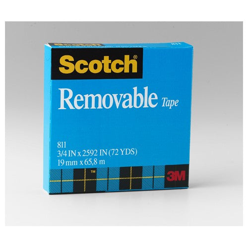 Scotch Removable Tape 811 3/4″ × 2592″ Boxed - Benchmark Tooling