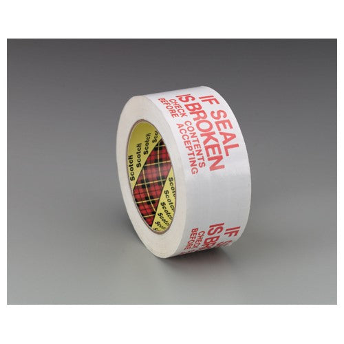 Scotch Printed Message Box Sealing Tape 3771 White 48 mm × 100 m - Benchmark Tooling