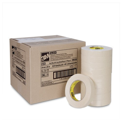 Scotch Automotive Refinish Masking Tape 233 06336 24 mm × 55 m - Benchmark Tooling