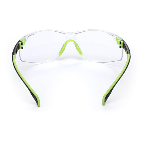 3M Solus 1000-Series Safety Glasses S1201SGAF Green/Black Clear Scotchgard Anti-Fog Lens - Benchmark Tooling