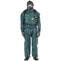 Disposable Coveralls: Size X-Large, 0.3292 oz, Multi-Layer Non-Woven Barrier Laminate Fabric, Zipper Closure