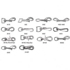 Double End Bolt Snap: 70 lb Load Capacity