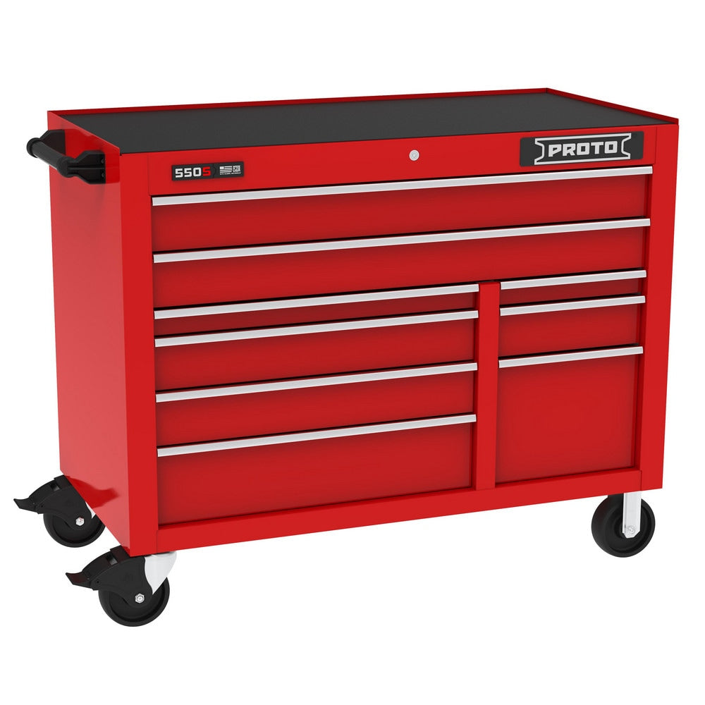 Steel Tool Roller Cabinet: 50" Wide, 41" High, 25-1/4" Deep, 9 Drawer