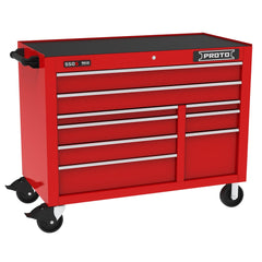 Steel Tool Roller Cabinet: 50" Wide, 41" High, 25-1/4" Deep, 9 Drawer