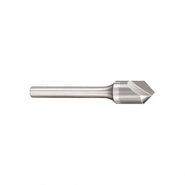 Countersink: 3/8" Head Dia, 60 &deg; Included Angle, 1 Flute, Alloy Steel, Right Hand Cut