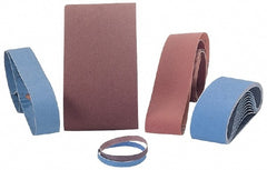 Abrasive Belt:  1" Wide, 42" OAL, 240 Grit, Aluminum Oxide