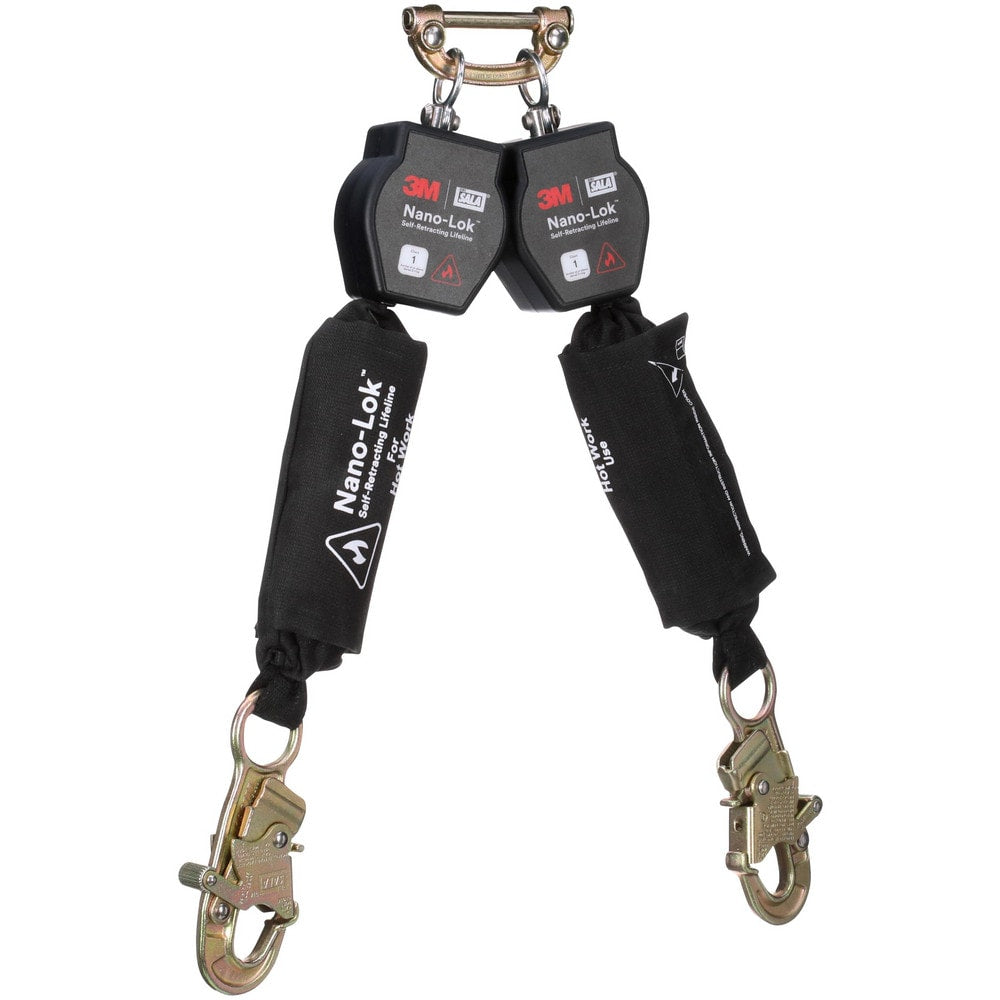 Self-Retracting Lifeline:  420 lb Capacity,  6.00' Lifeline,  Single Pin Connector