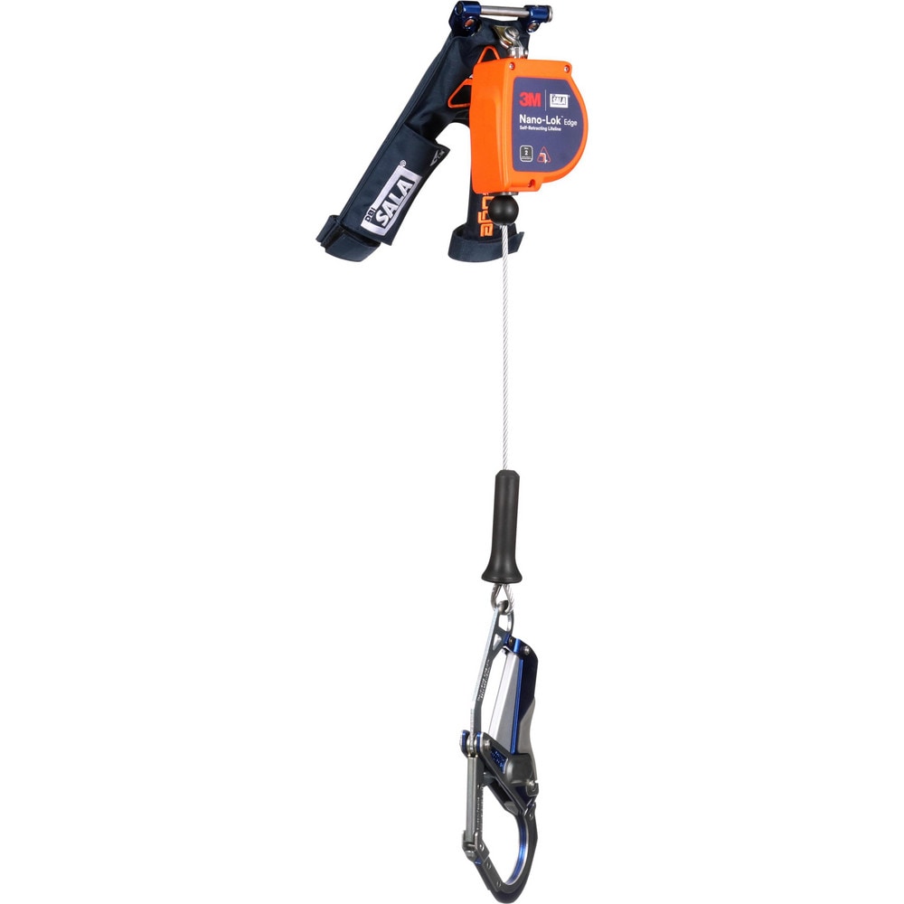 Self-Retracting Lifeline:  420 lb Capacity,  7.00' Lifeline,  Single Pin Connector