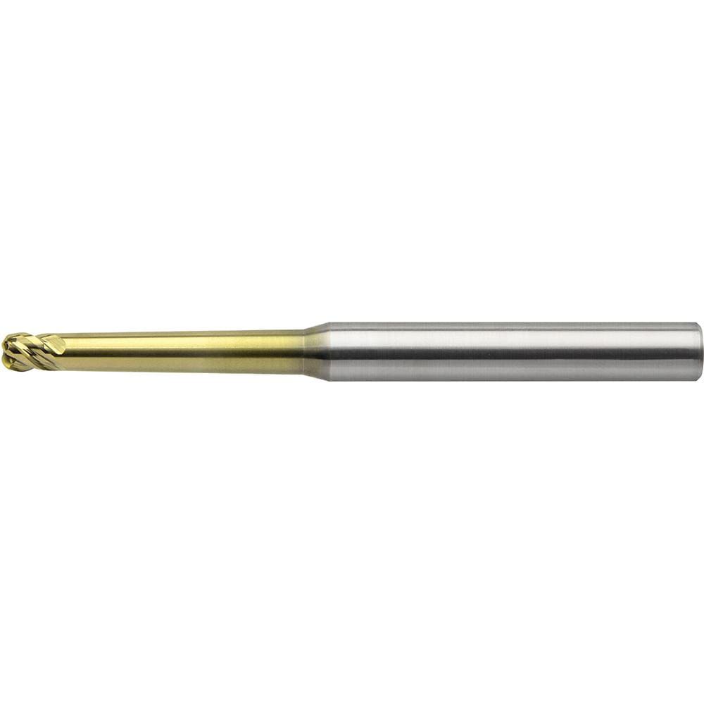 Corner Radius End Mill: 1.25 mm Dia, 1.2500 mm LOC, Centercutting Series HTNRS