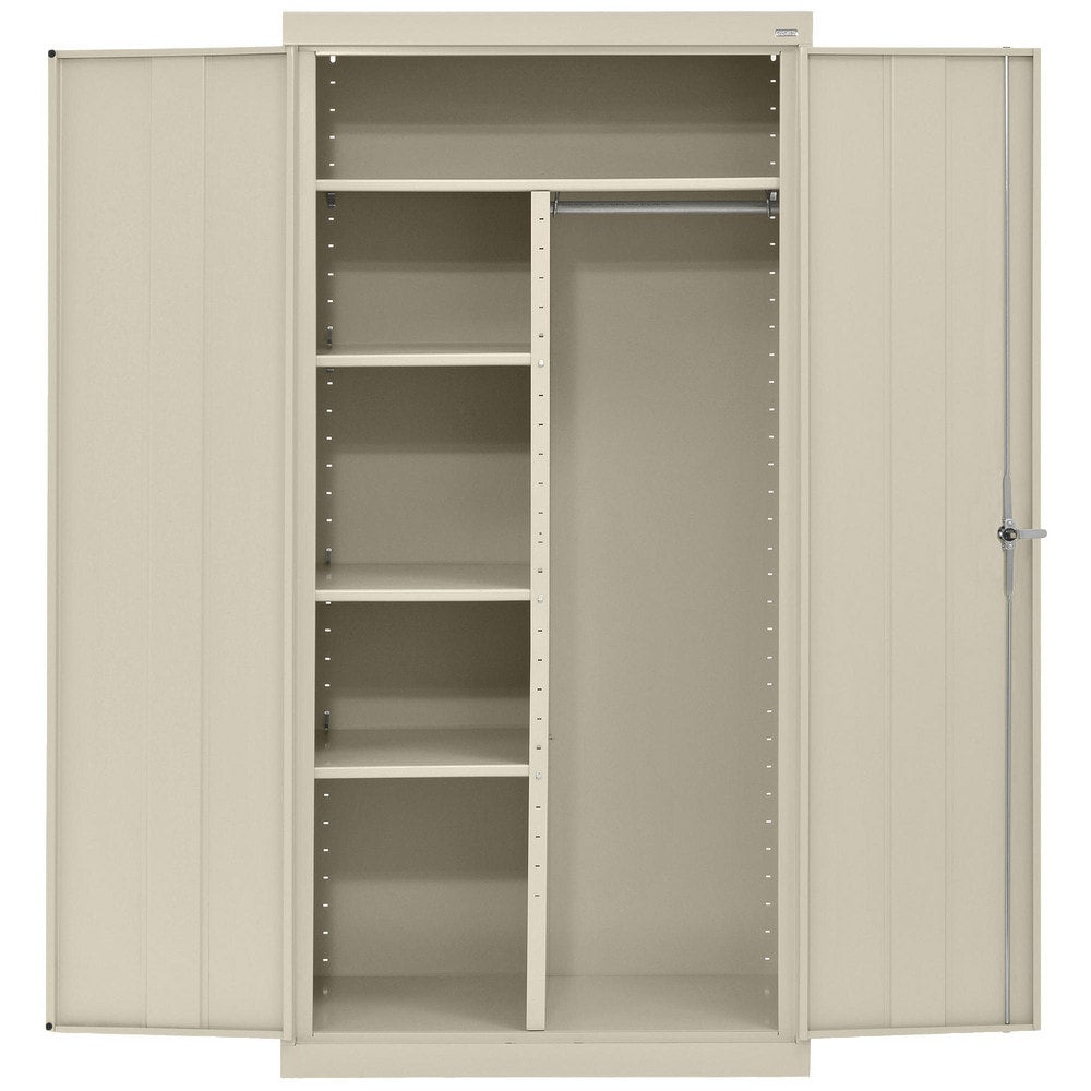 Steel Combination Storage Cabinet: 36" Wide, 24" Deep, 72" High