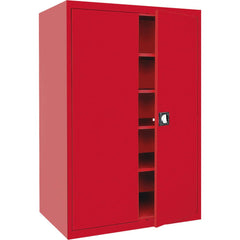 Steel Lockable Welded Storage Cabinet Cabinet: 46" Wide, 24" Deep, 72" High