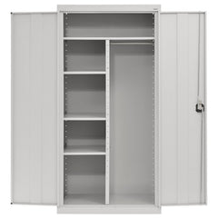 Steel Combination Storage Cabinet: 36" Wide, 18" Deep, 72" High