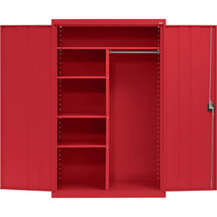 Steel Combination Storage Cabinet: 46" Wide, 24" Deep, 72" High