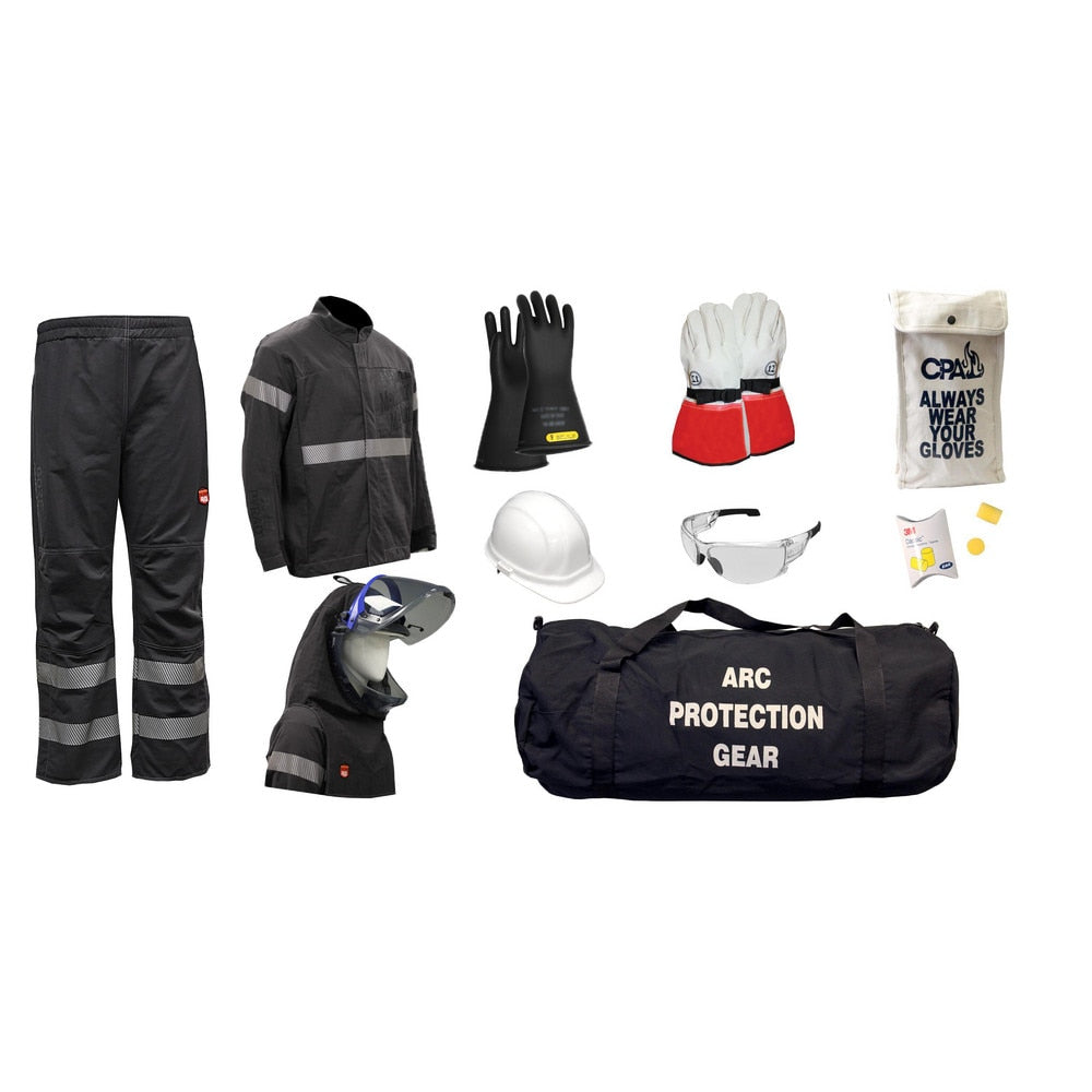 Arc Flash Clothing Kit: Size 4X-Large, Cotton, Coat, Hoods & Leggings