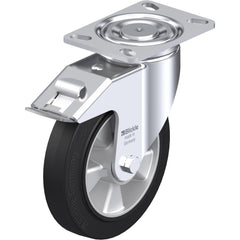 Top Plate Casters; Mount Type: Plate; Number of Wheels: 1.000; Wheel Diameter (Inch): 4; Wheel Material: Rubber; Wheel Width (Inch): 1-9/16; Wheel Color: Gray