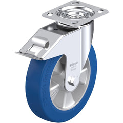 Top Plate Casters; Mount Type: Plate; Number of Wheels: 1.000; Wheel Diameter (Inch): 8; Wheel Material: Rubber; Wheel Width (Inch): 2; Wheel Color: Gray