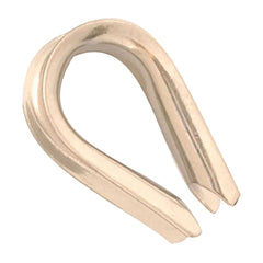 Wire Rope Thimble Clip: 3/16" Rope Dia, Stainless Steel