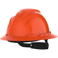 Hard Hat: Construction, Electrical Protection, Energy Company, Impact-Resistant, Water-Resistant & High-Visibility, Full Brim, N/A, Class E, 4-Point Suspension