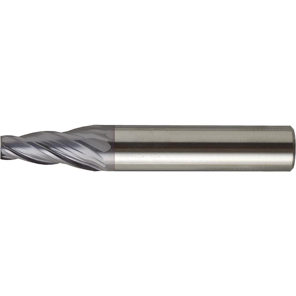 Tapered End Mill: 5 deg Angle per Side, 6.00 mm Small Dia, 20.00 mm LOC, 4 Flute, Square End