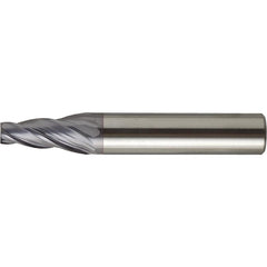 Tapered End Mill: 2 deg Angle per Side, 4.00 mm Small Dia, 15.00 mm LOC, 4 Flute, Square End