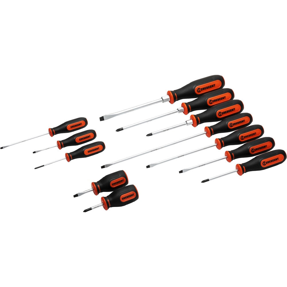 Screwdriver Sets; Screwdriver Types Included: Phillips , Slotted; Container Type: Clamshell; Tether Style: Not Tether Capable