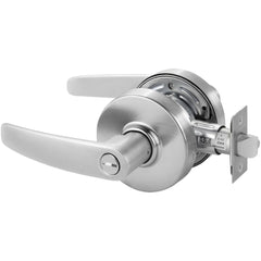 Lever Locksets; Lockset Type: Privacy; Key Type: Keyed Different; Back Set: 2-3/4; Cylinder Type: Non-Keyed; Material: Metal; Door Thickness: 1-3/4; Finish: Satin Chrome