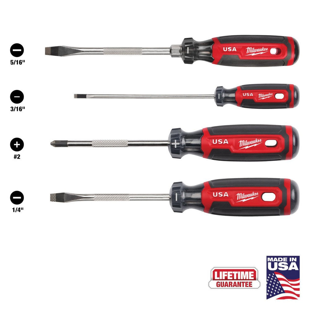 Screwdriver Sets; Screwdriver Types Included: Cabinet, Phillips , Slotted; Container Type: None; Hex Size: 1/4