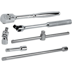 Ratchets; Tool Type: Ratchet Set; Drive Size: 3/8; Head Shape: Round; Head Features: Reversible; Head Style: Reversible; Material: Vanadium Steel; Finish: Chrome; Overall Length (Inch): 8