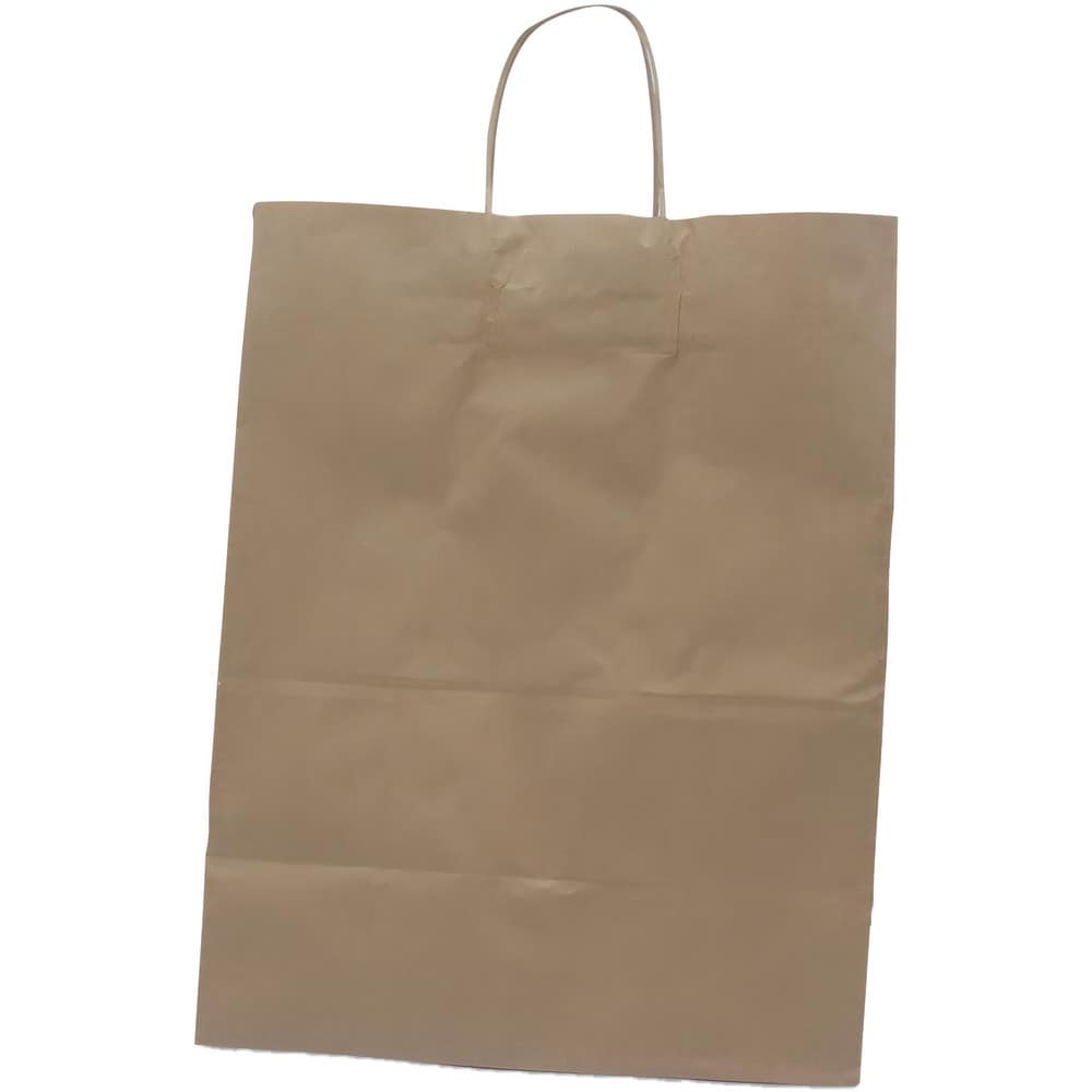 Paper Bags; Bag Type: Grocery Bag; Color: Kraft; Overall Height: 17 in; Overall Width: 13; Handle Included: Yes; Bag Bottom Type: Flat