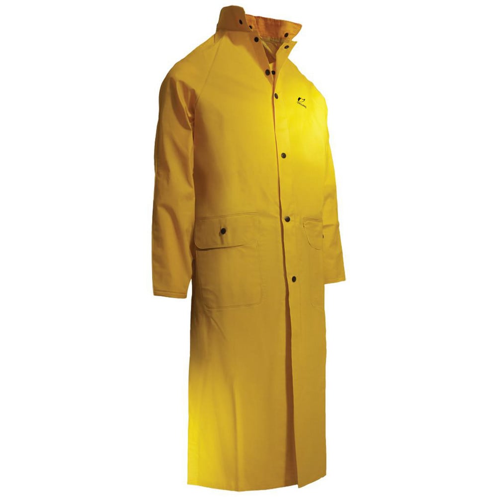 Rain Coat:  Size 3X-Large,  0,  Yellow,  Polyester & PVC