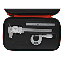 Machinist Caliper & Micrometer Tool Kits; 6"DIAL 1"OUTSD MIC MECHANICAL CALIPER