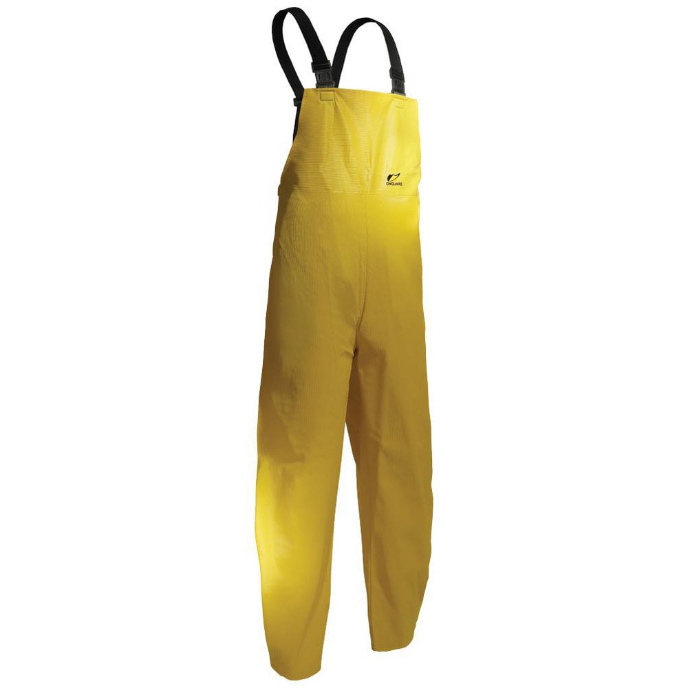 Rain Bib Overalls: Size X-Large, Polyester & PVC