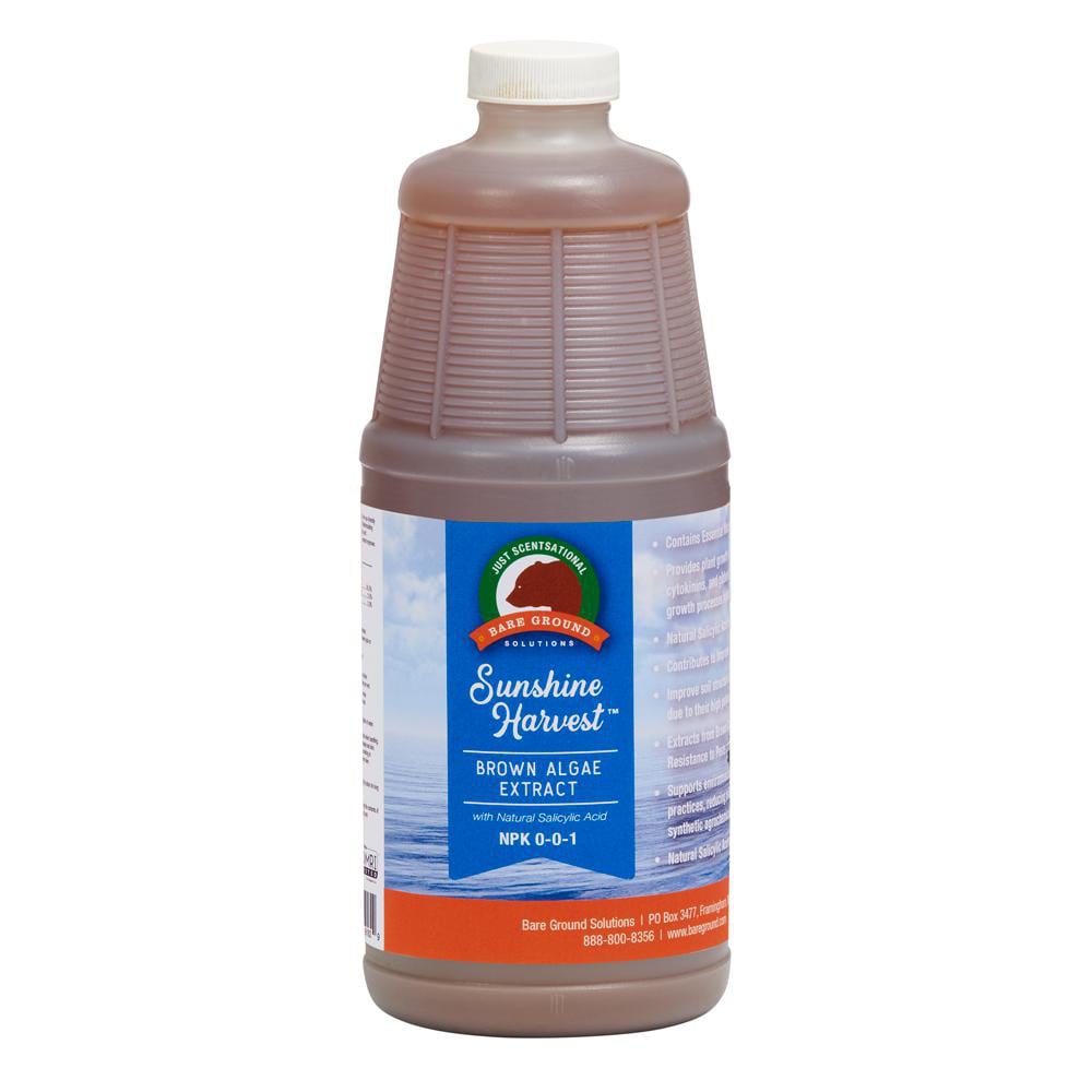 Garden & Pump Sprayer Accessories; Description: Sunshine Harvest Brown Algae Soil Enhancer with Salicylic Acid  32oz bottle; Form: Liquid; For Use With: Sprayer; Chemical Safe: Yes; Type: Fertilizer