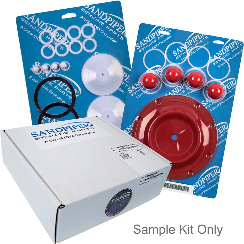 Diaphragm Pump Repair Kits & Parts; Kit Type: Air Section Repair; Includes: Assembled Valve Body, Main/Pilot Sleeve and Spool Sets, Bumpers, Air Valve Gasket, Air Inlet Cap Gasket, O-Rings, Actuator Pins, U-Cup Seals, Intermediate to Inner Chamber Seals;