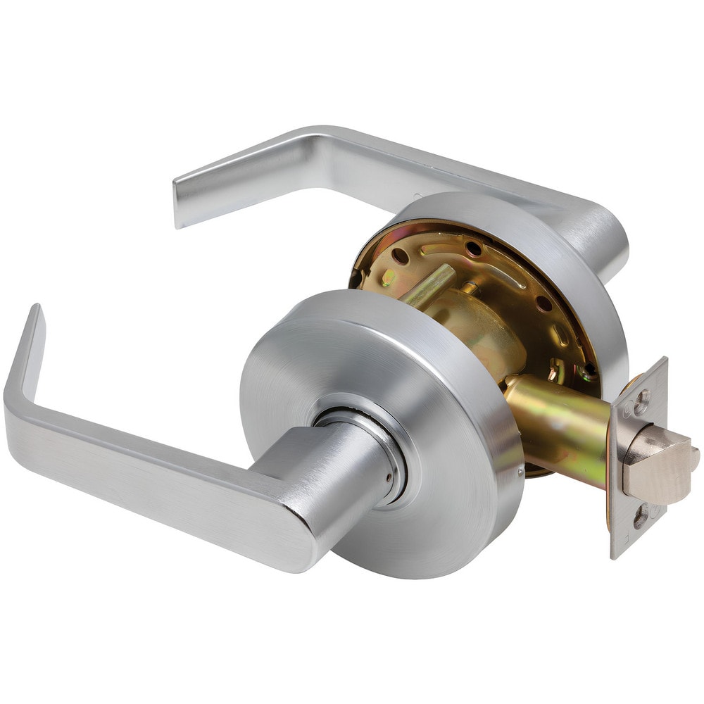 Lever Locksets; Lockset Type: Passage; Key Type: Keyed Different; Back Set: 2-3/4; Cylinder Type: Non-Keyed; Material: Metal; Door Thickness: 1-3/8 to 1/3-4; Finish: Satin Chrome