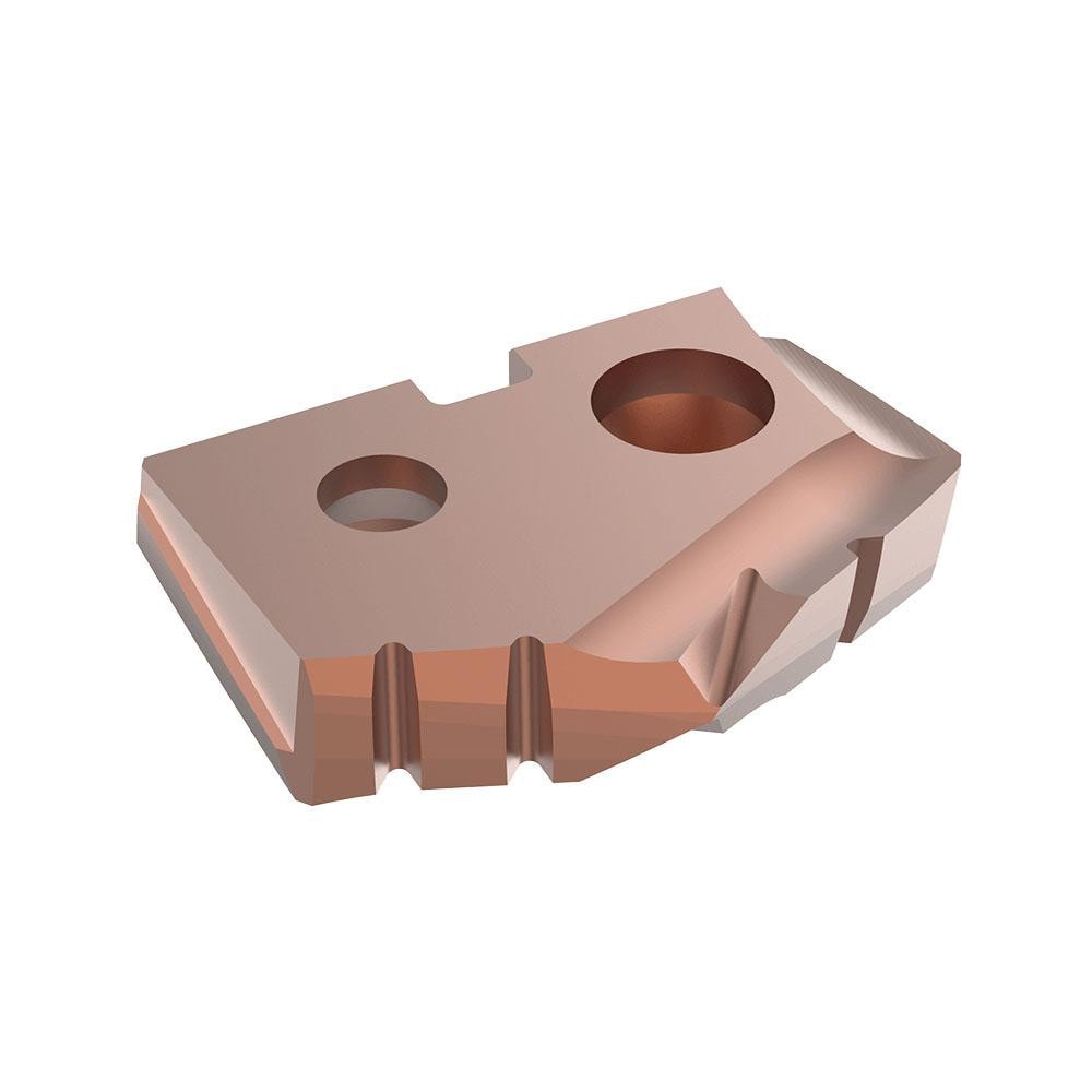 Spade Drill Insert: 17.00 mm Dia, Seat Size 0, Cobalt, 132 deg Point