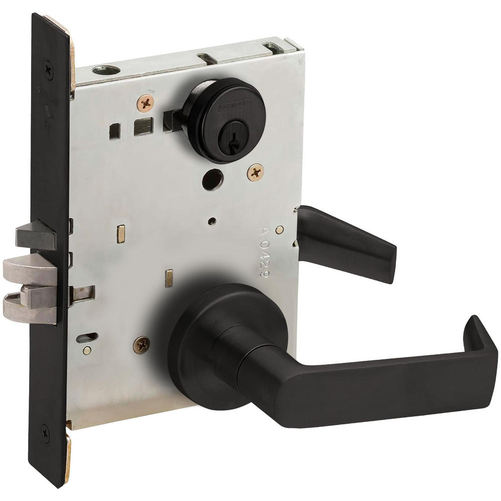 Lever Locksets; Lockset Type: Entrance; Key Type: Keyed Different; Back Set: 2-3/4; Cylinder Type: Conventional; Material: Metal; Door Thickness: 1-3/4; Finish: Flat Black Coated