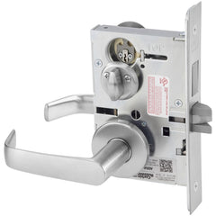 Lever Locksets; Lockset Type: Privacy; Key Type: Keyed Different; Back Set: 2-3/4; Cylinder Type: None; Material: Metal; Door Thickness: 1-3/4; Finish: Satin Chrome